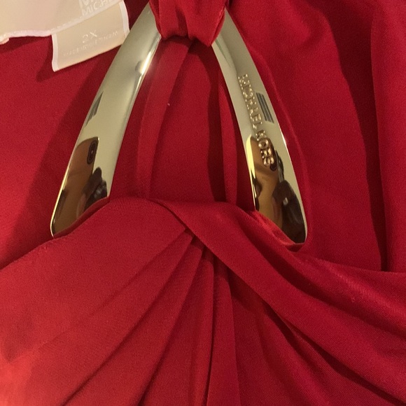 Fancy, Red, Michael Kores, one shoulder, dress. Size XL - Picture 5 of 5